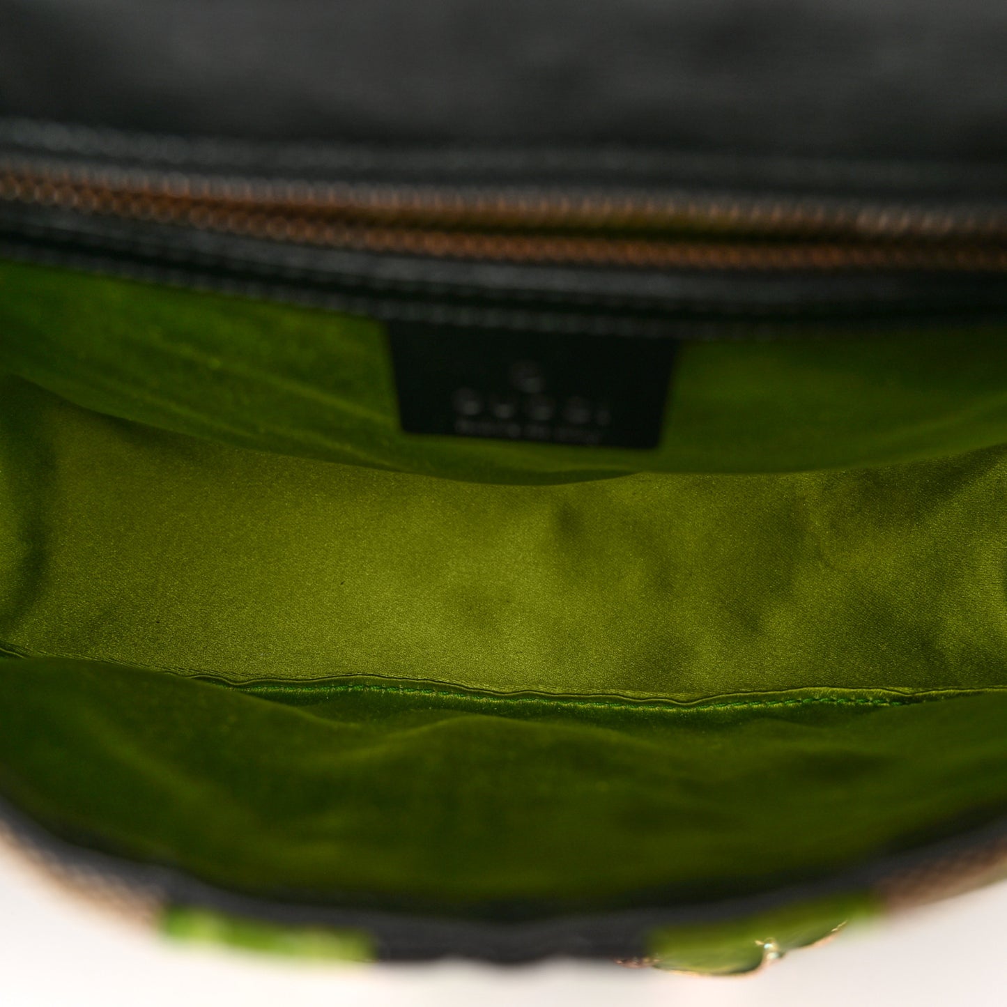 Monogram Crocodile Web Tom Ford Dragon Flap Bag Dark Brown Green