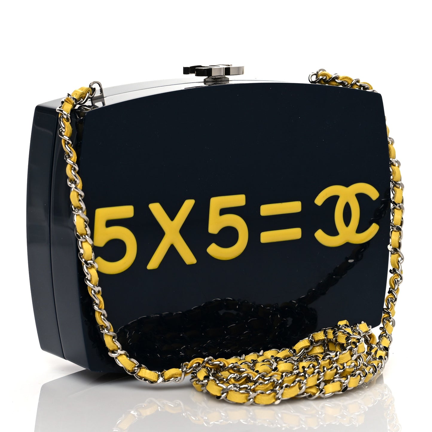Plexiglass Evening In The Street 5x5=CC Small Clutch Dark Blue