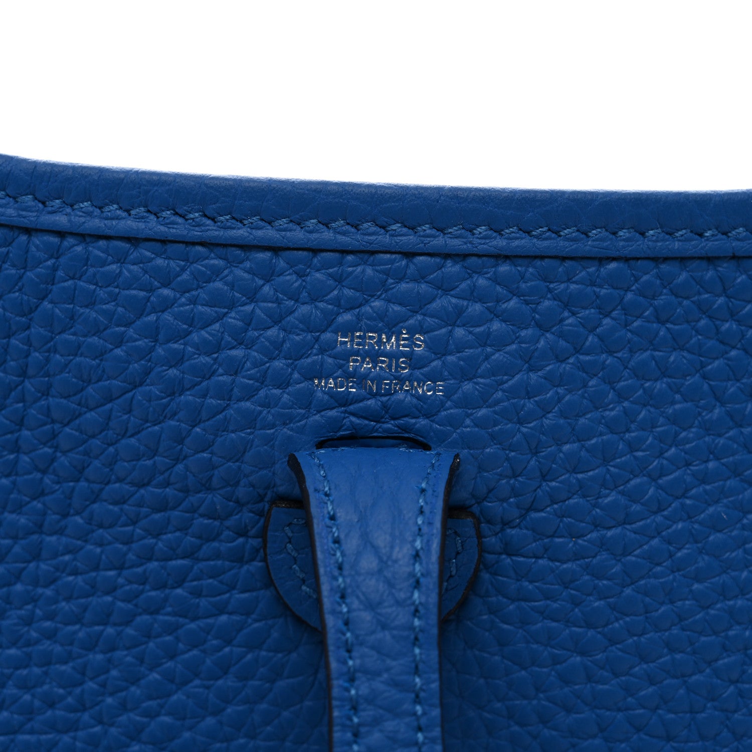 Hermes Taurillon Clemence Evelyne TPM Bleu Zellige 7 of 11