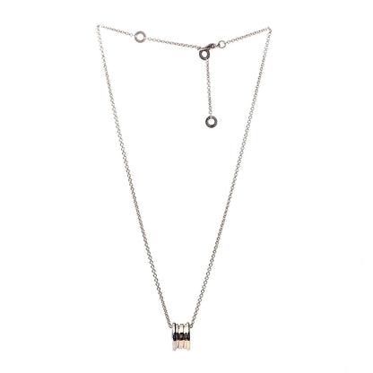 Bulgari 18K Rose White Yellow Gold B.Zero1 Pendant Necklace 3 of 7