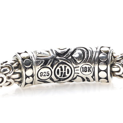 John Hardy Sterling Silver 18K Yellow Gold 6mm Naga Station Bracelet 4 of 6