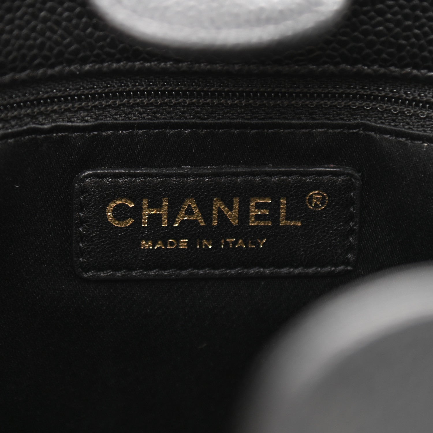 Chanel Caviar Quilted Petit Shopping Tote PST Black 6 of 10