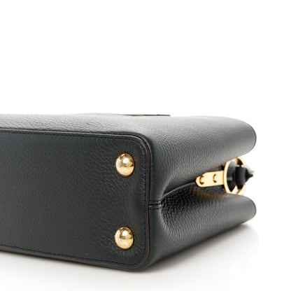 Louis Vuitton Taurillon Capucines BB Black Fuchsia 9 of 10