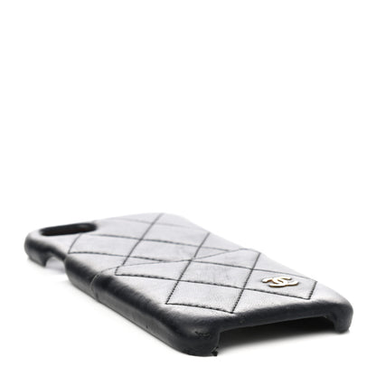 Chanel Lambskin Quilted iPhone 7/8 Coco Tech Case Black 8 of 9