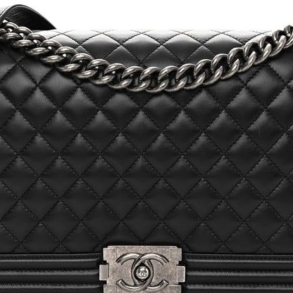 Chanel Lambskin Quilted New Medium Boy Flap Black 7 of 9