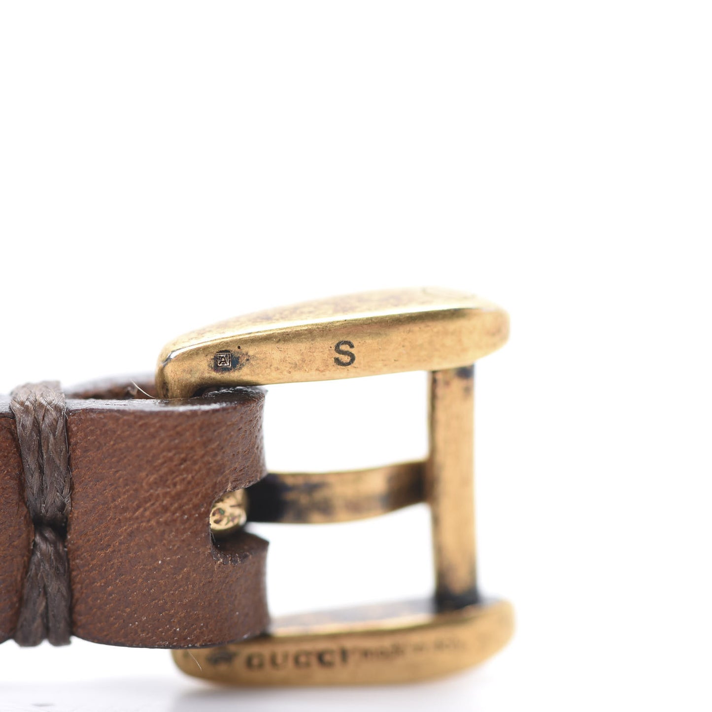 Calfskin Feline Heads Bracelet Brown