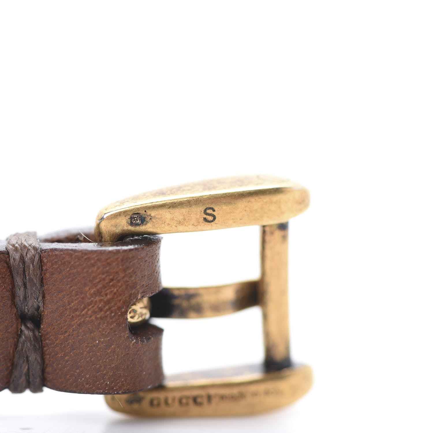 Gucci Calfskin Feline Heads Bracelet Brown 5 of 6