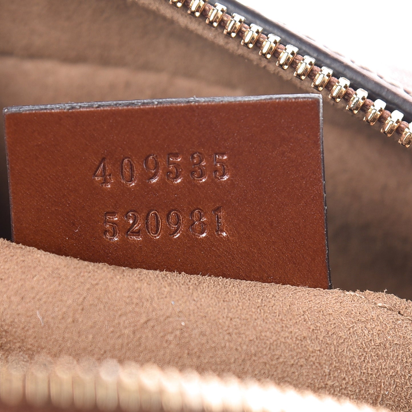 GG Supreme Monogram Cuoio Toscano Mini Chain Shoulder Bag Beige Ebony Cuir