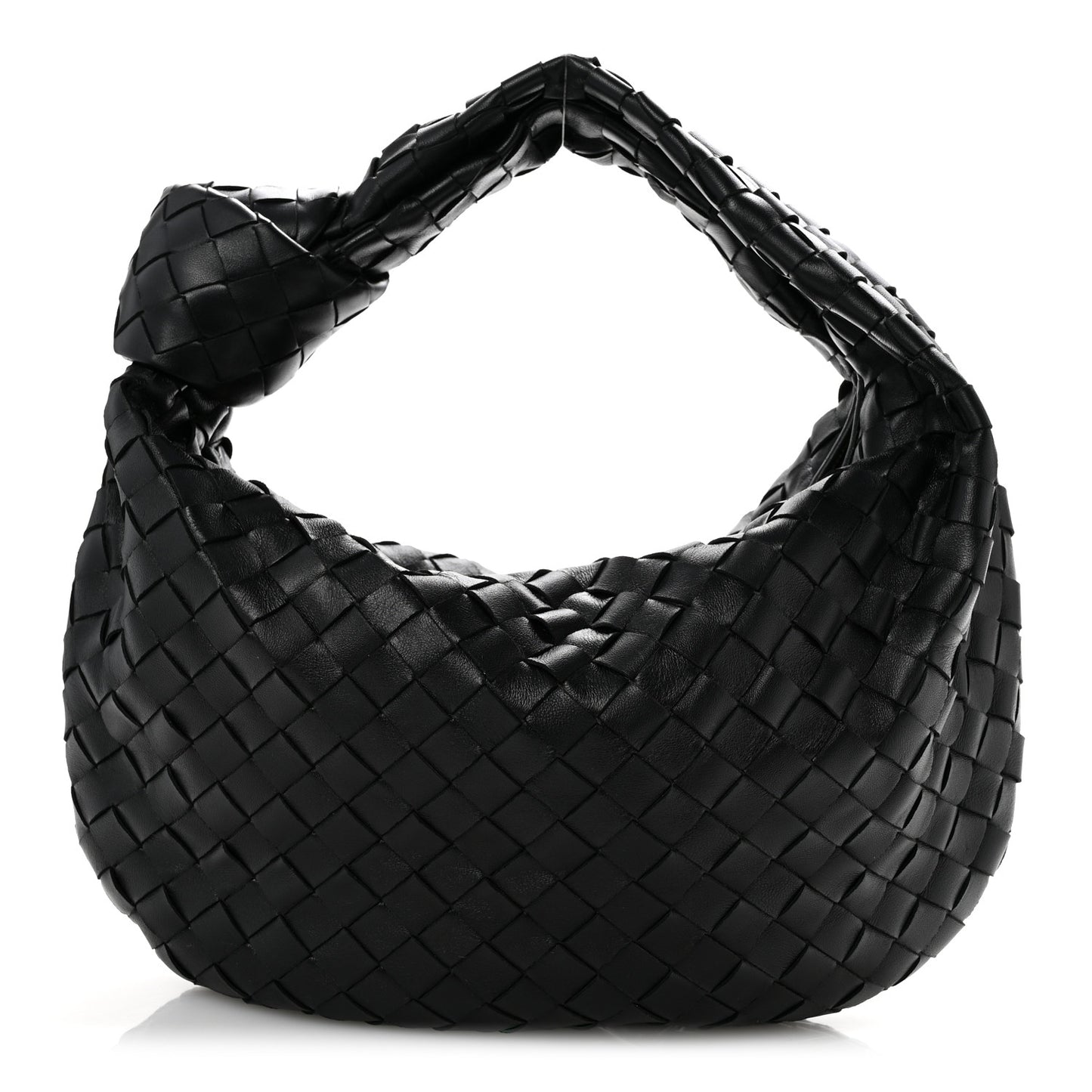 Nappa Intrecciato Teen Jodie Hobo Black