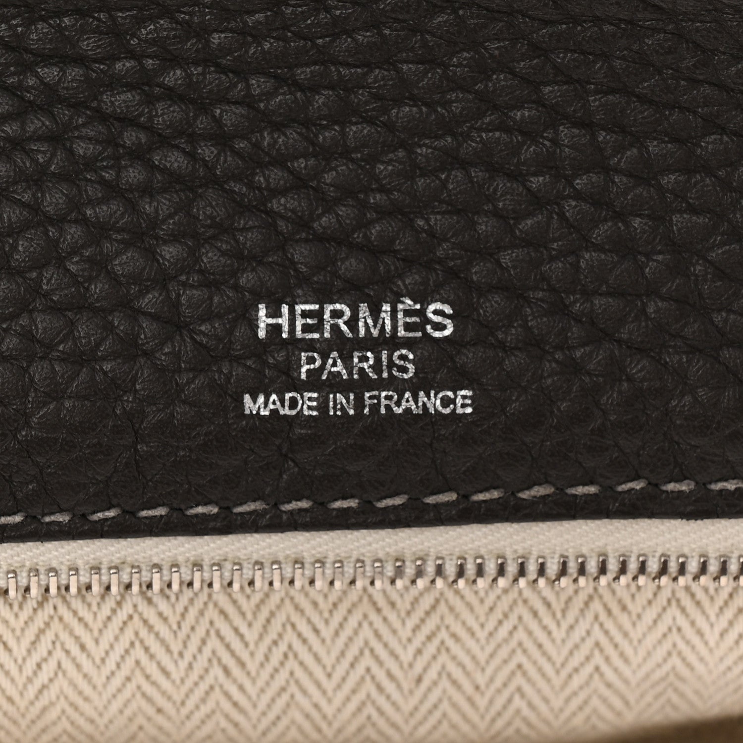 Hermes Taurillon Clemence Alfred 35 Etoupe 6 of 10