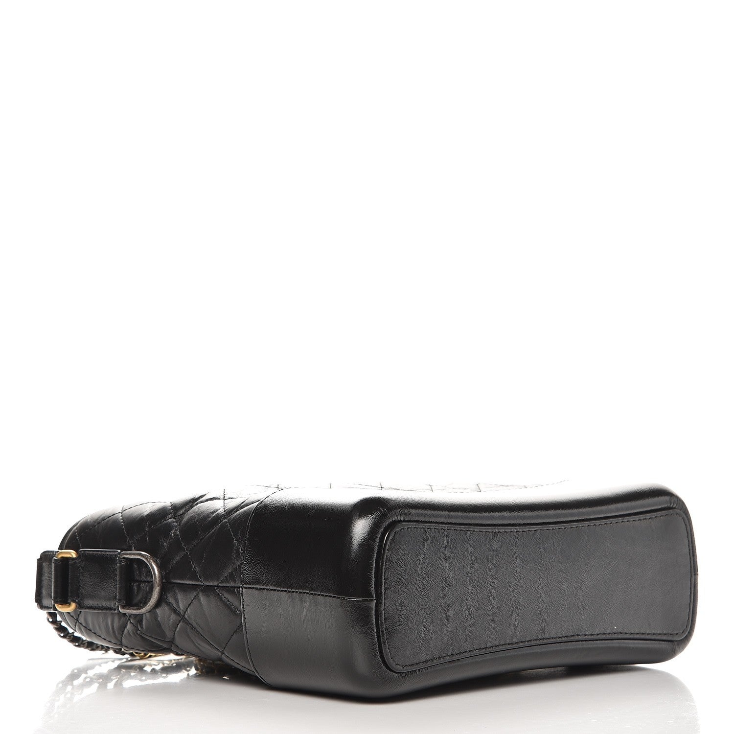Chanel Aged Calfskin Quilted Medium Gabrielle Hobo Black 4 of 8