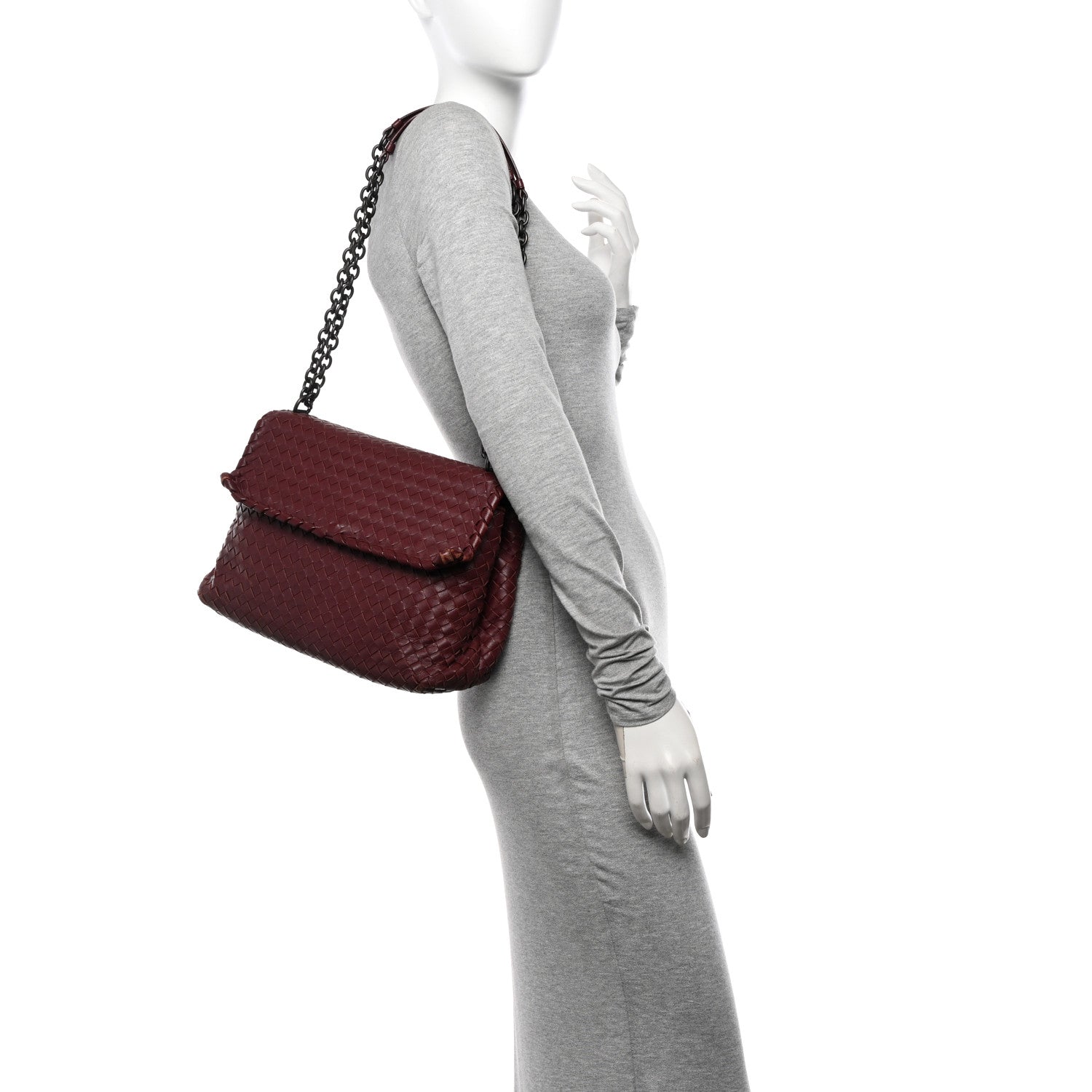 Bottega Veneta Nappa Intrecciato Medium Olimpia Shoulder Bag Opera 2 of 16