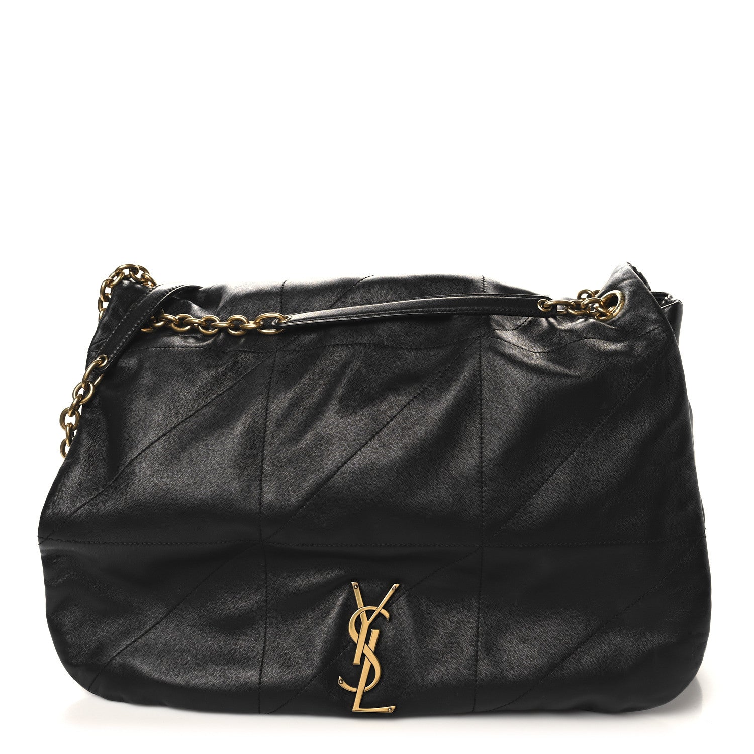 Saint Laurent Lambskin Matelasse Monogram Large Jamie 4.3 Black 1 of 10