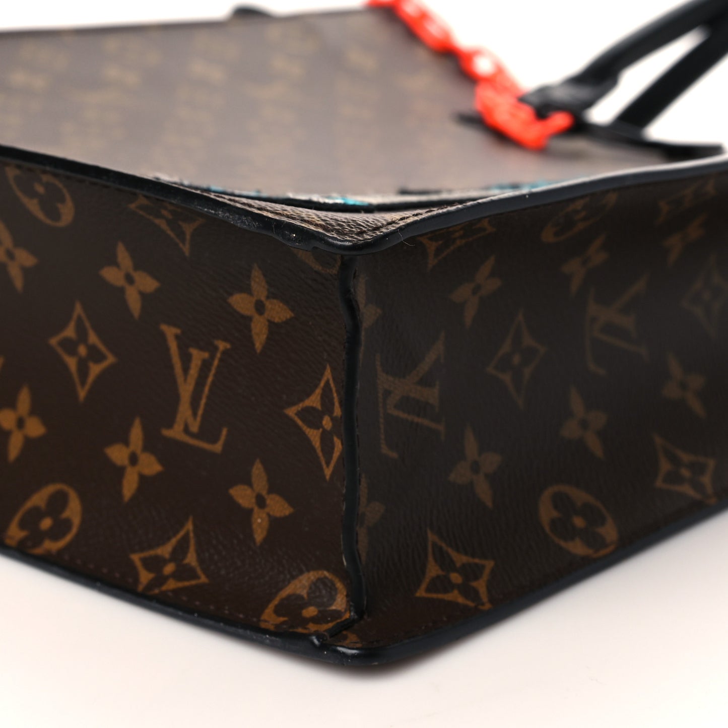 Monogram Embroidered Cartoon LV Friends Sac Plat