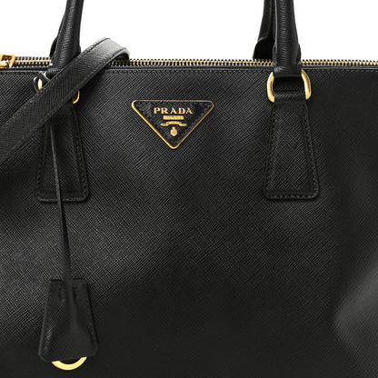 Prada Saffiano Medium Galleria Double Zip Tote Black 8 of 15