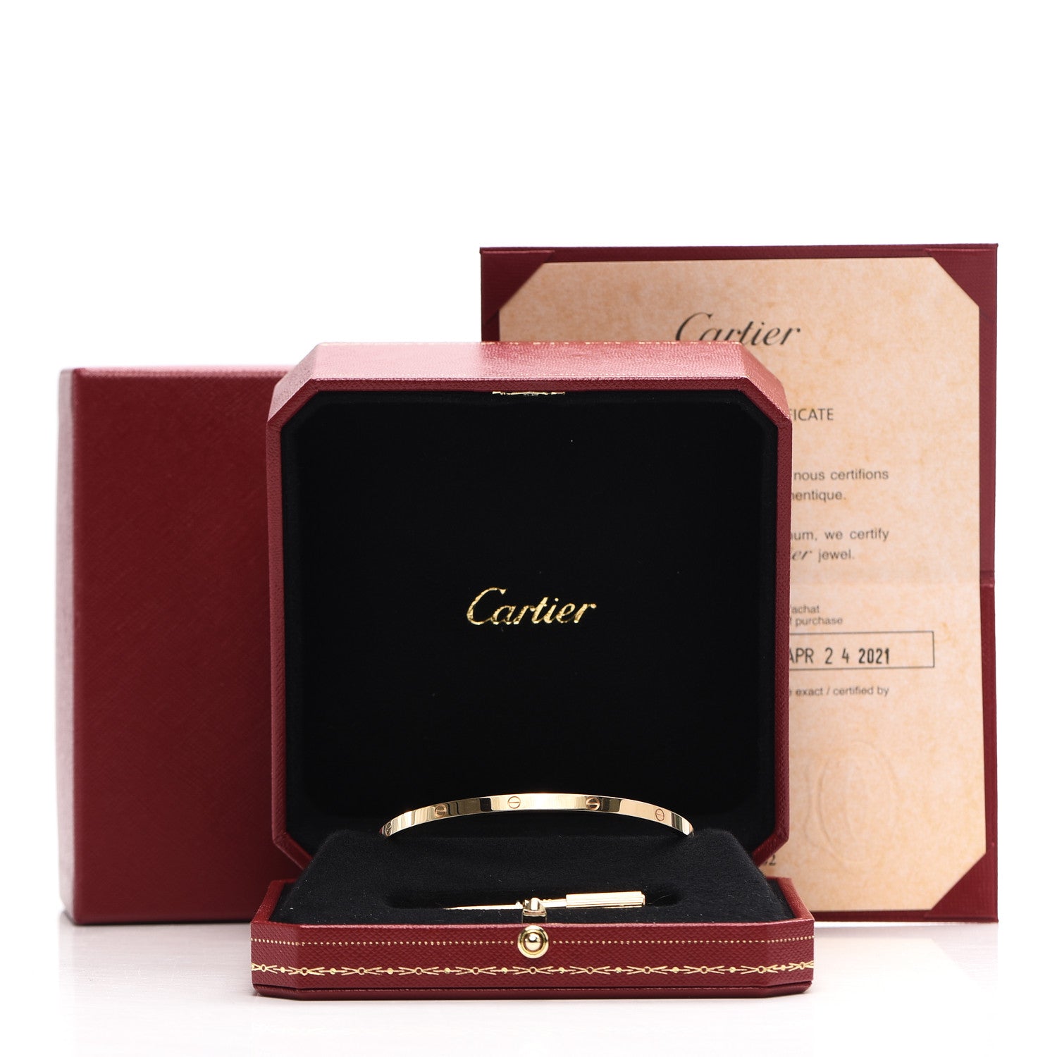 Cartier 18K Yellow Gold Small LOVE Bracelet 20 6 of 6