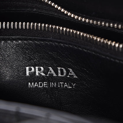 Prada Soft Calfskin Diagramme Handbag Nero Black 6 of 8