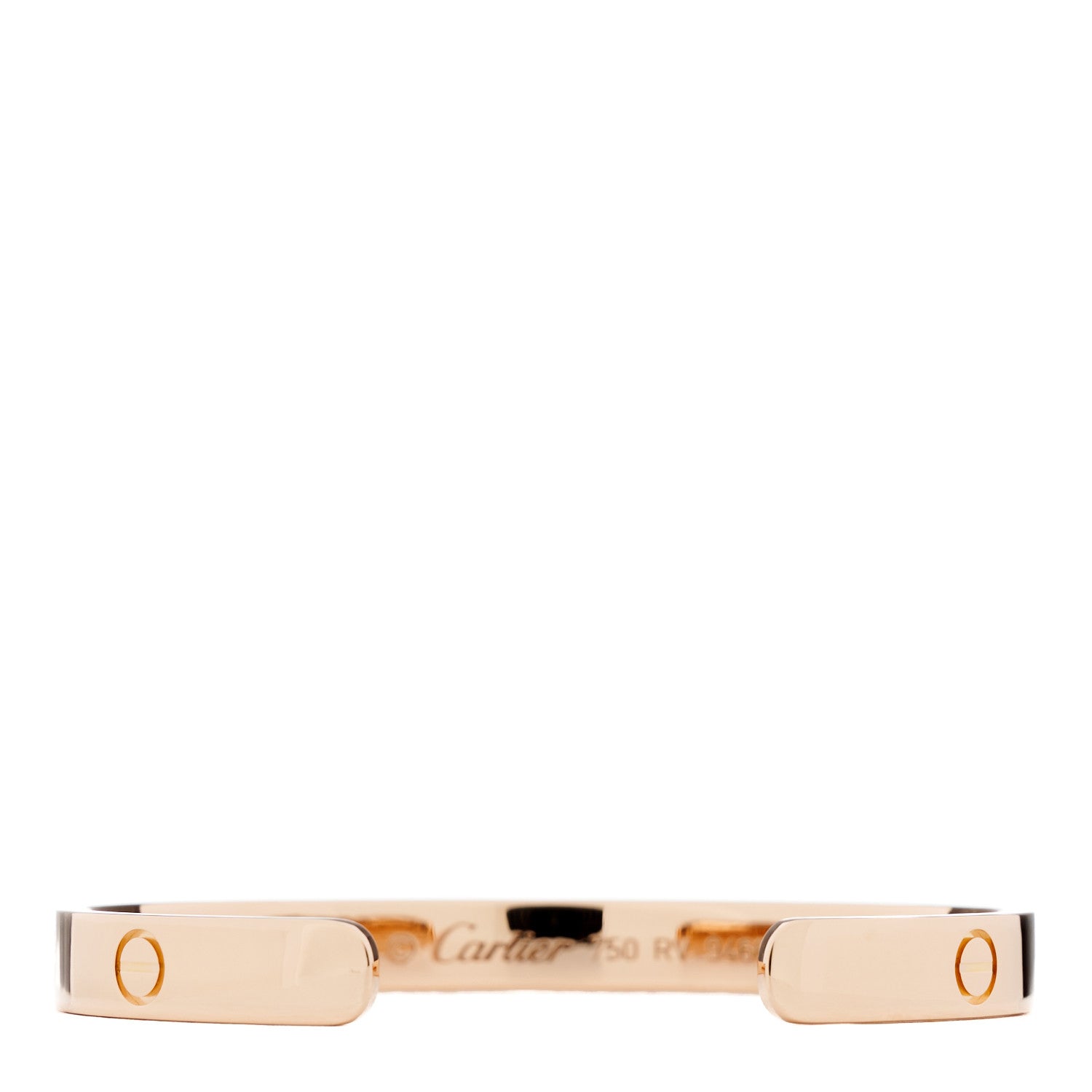 Cartier 18K Pink Gold LOVE Cuff Bracelet 17 2 of 3