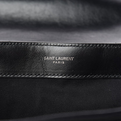 Saint Laurent Calfskin Y Quilted Monogram Medium Loulou Backpack Black 6 of 12