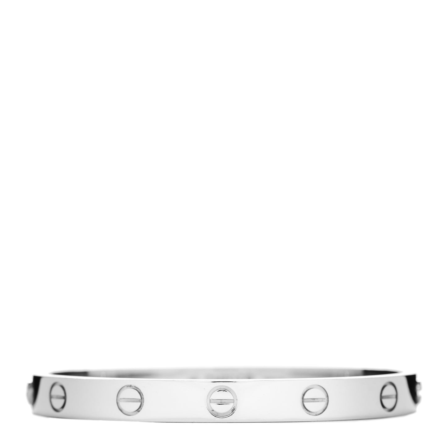 18K White Gold LOVE Bracelet 16