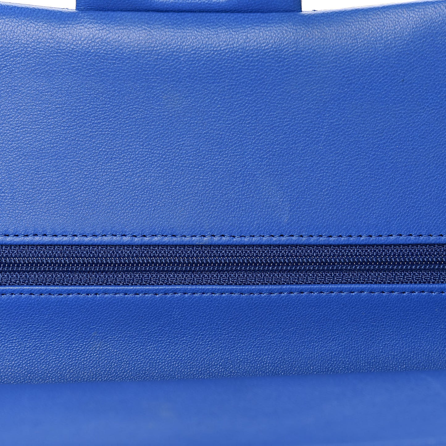 Lambskin Quilted Medium Double Flap Blue