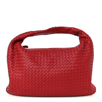 Bottega Veneta Nappa Intrecciato Large Veneta Hobo Red 1 of 12