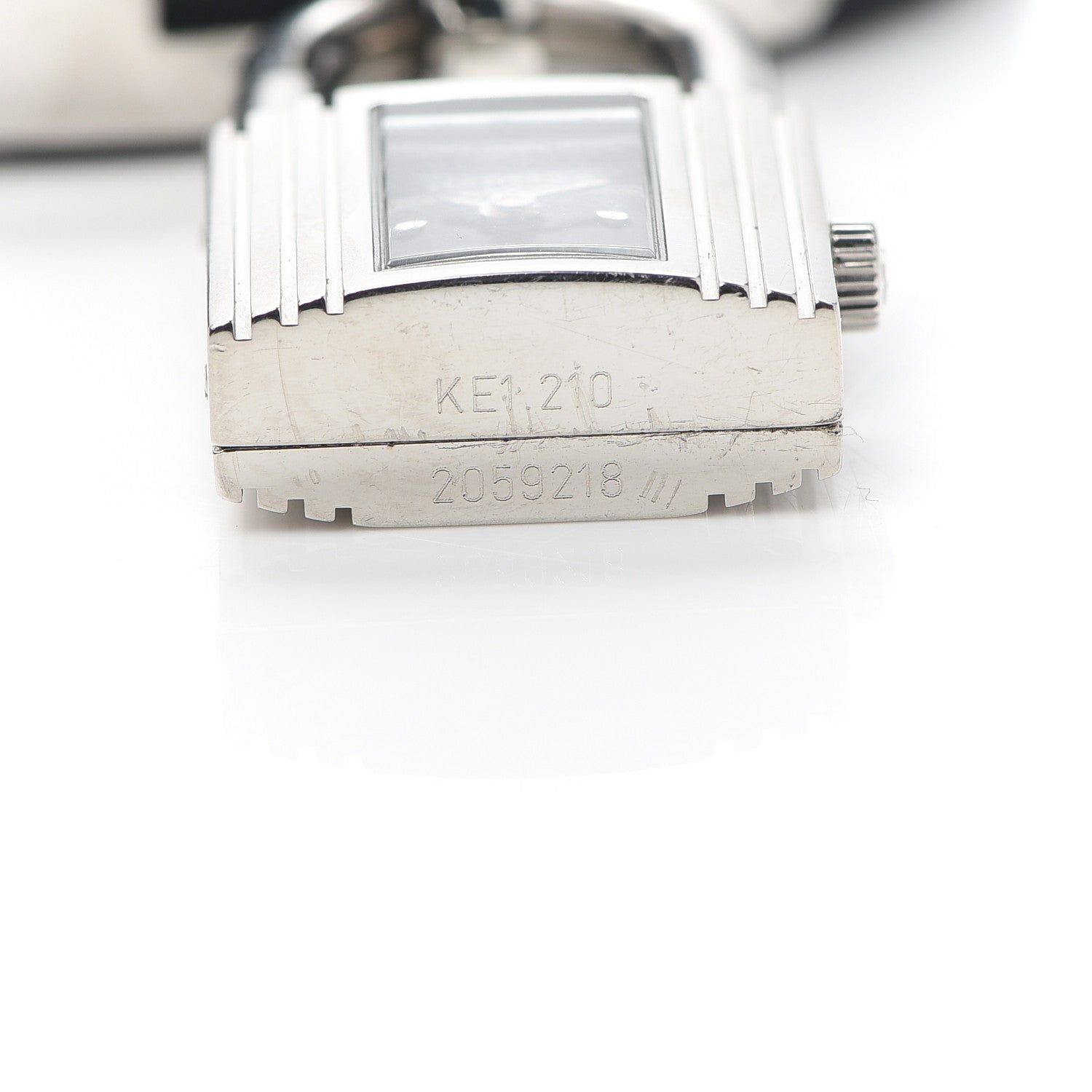 Hermes Stainless Steel Epsom 20mm Kelly Cadena Quartz Watch Noir 3 of 5
