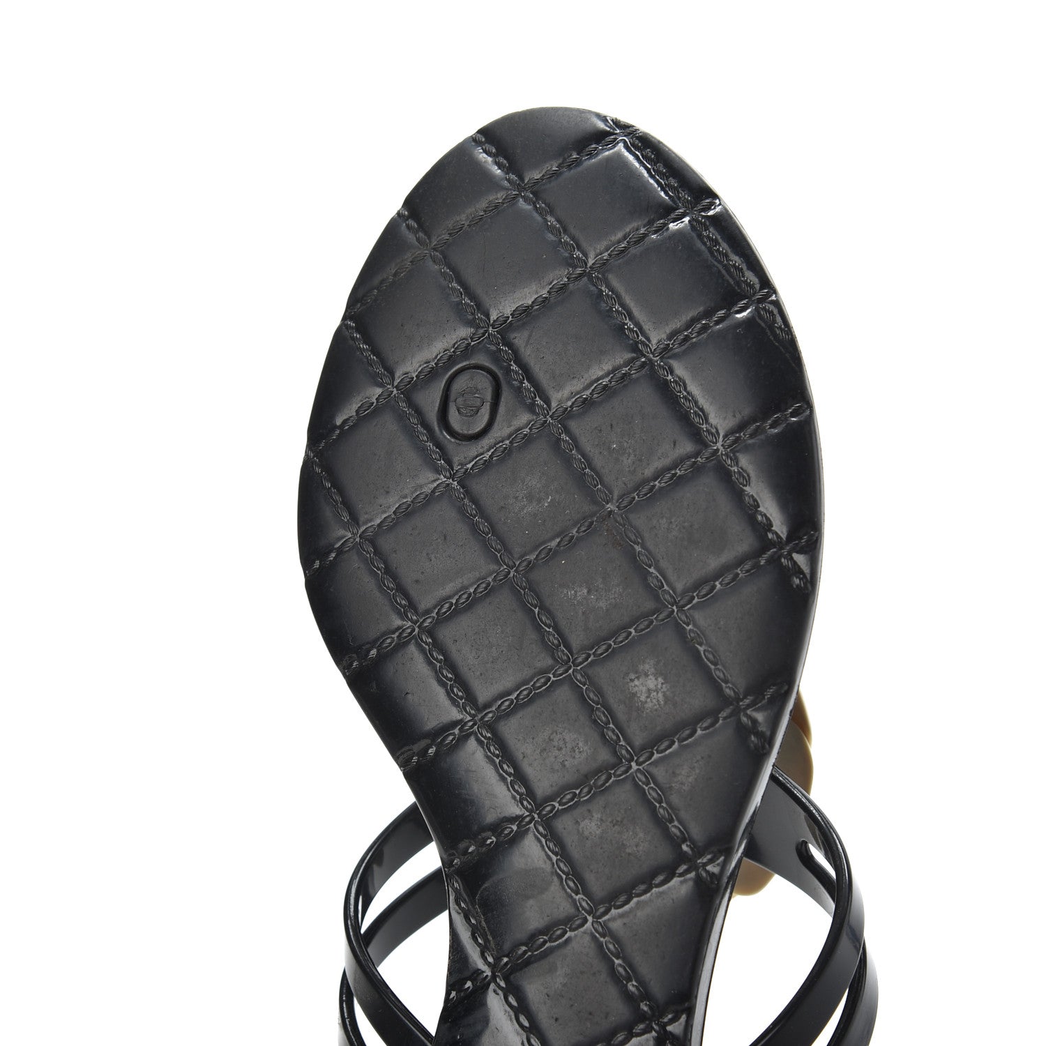 Chanel Jelly Camellia Thong Sandals 39 Black Ivory 13 of 14
