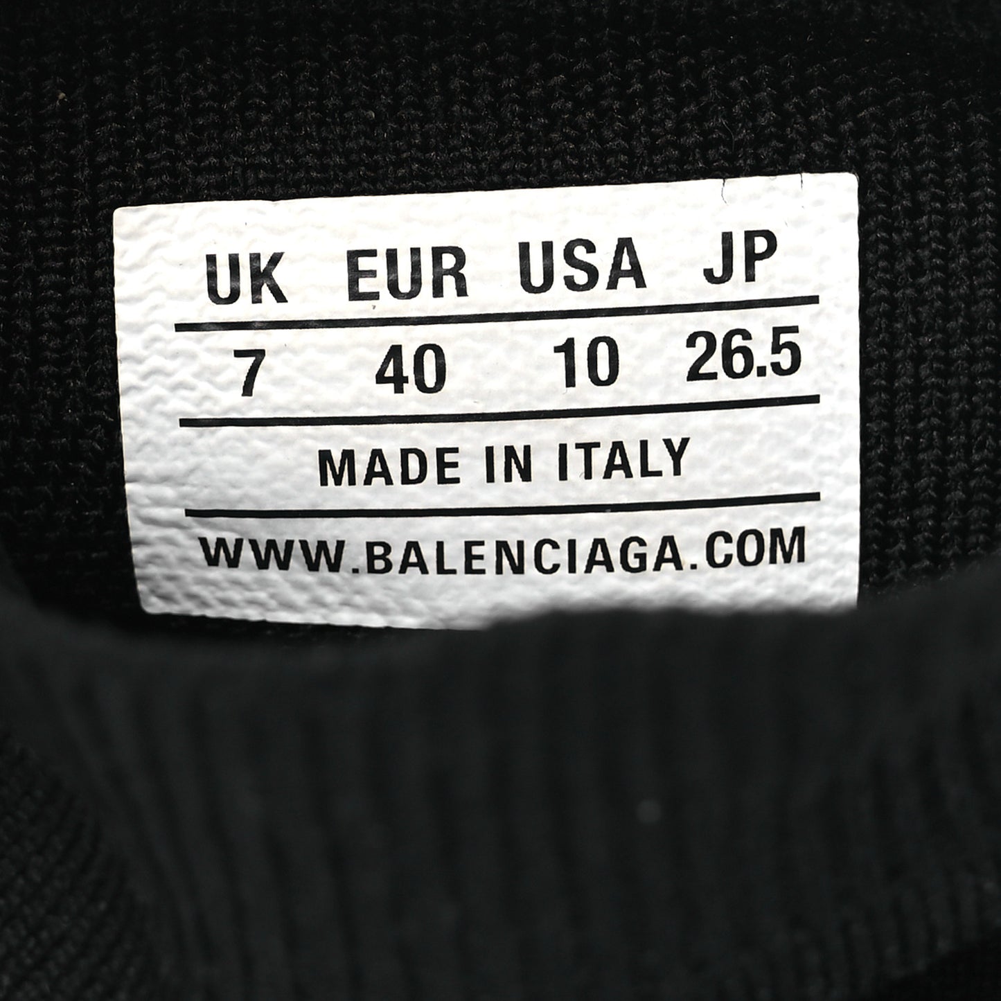 Technical 3D Recycled Knit Bi-Color Sole Womens Speed 2.0 Sneakers 40 Black White