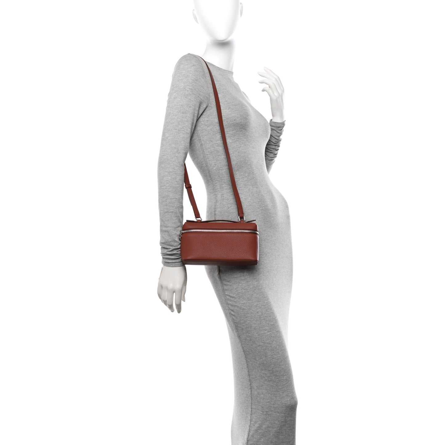 Grained Calfskin L19 Extra Pocket Pouch Kummel