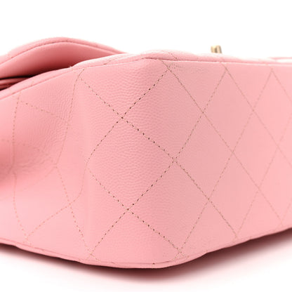 Chanel Caviar Quilted Jumbo Double Flap Pink 9 of 10