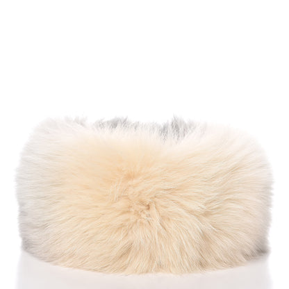 Louis Vuitton Nathalia Fox Fur Scarf Grey 4 of 5