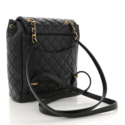 Chanel Lambskin Quilted Small Urban Spirit Backpack Black 2 of 10