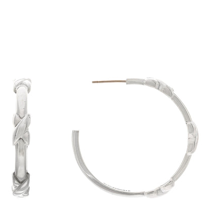 Tiffany Sterling Silver X Hoop Earrings 1 of 4