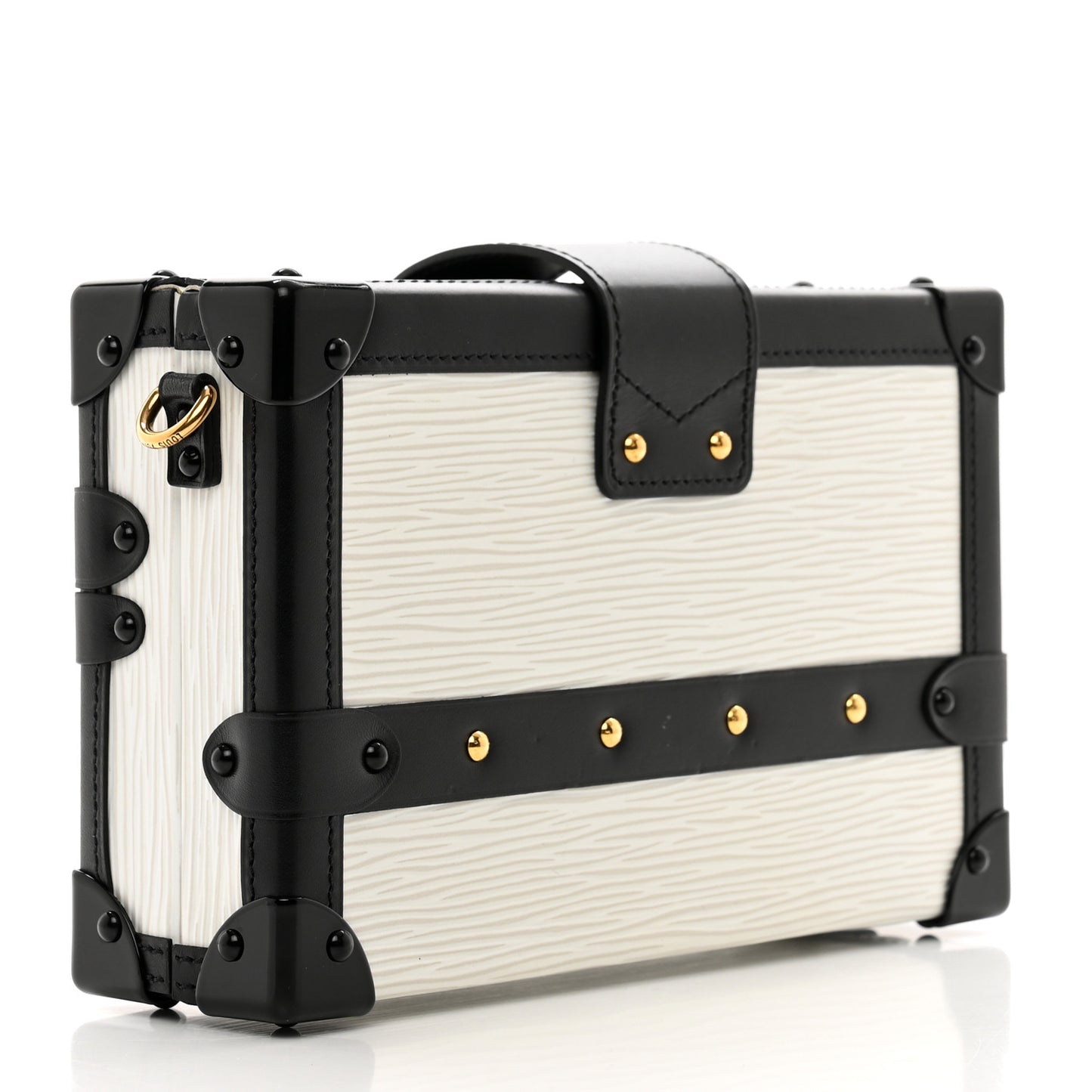 Epi Petite Malle White Black