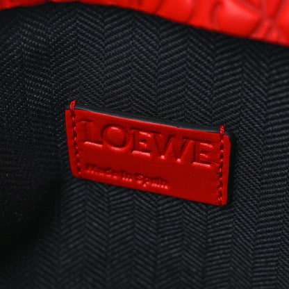 Loewe Calfskin Embossed Mini Repeat T Crossbody Bag Red 7 of 9