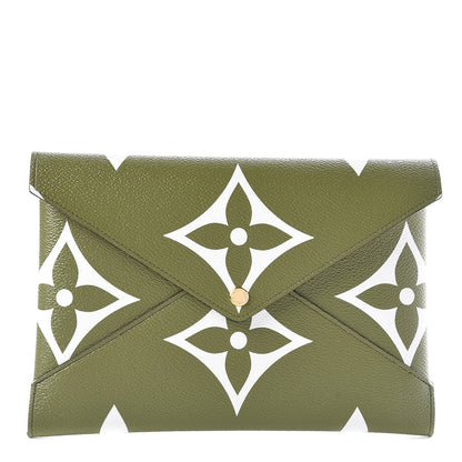 Louis Vuitton Monogram Giant Large Kirigami Pochette Kaki 1 of 7