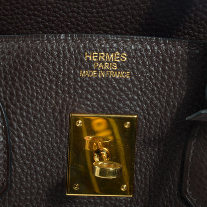 Hermes Togo Birkin 35 Chocolate 6 of 8