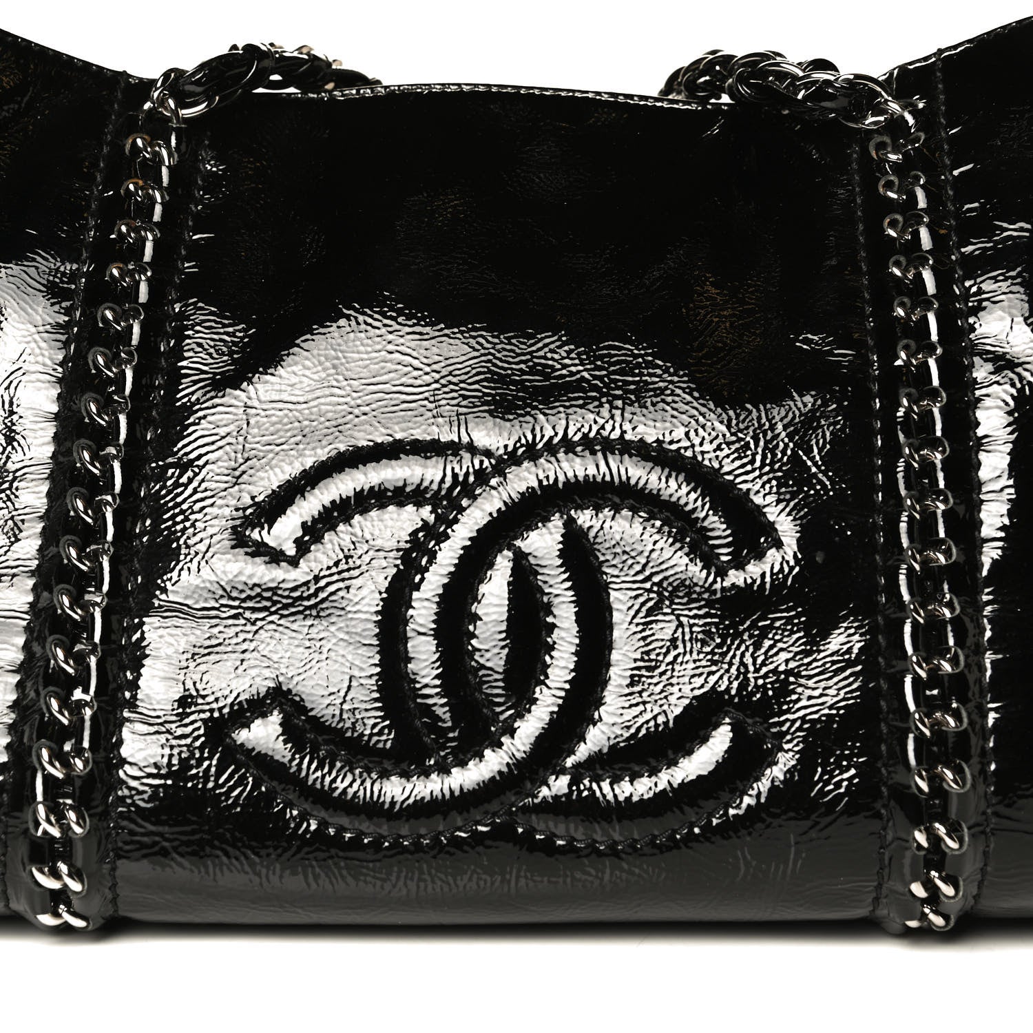 Chanel Patent Calfskin Large Luxe Ligne Tote Black 7 of 10
