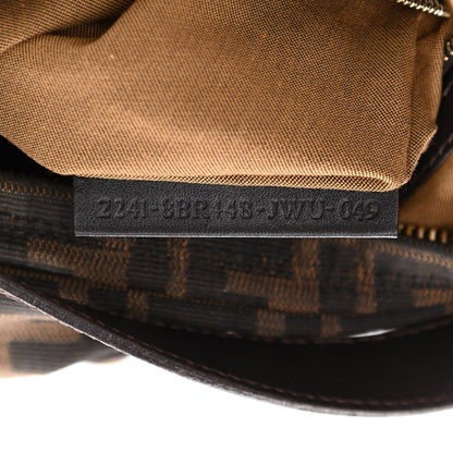 Fendi Zucca Cuoio Lucido Chef Hobo Tobacco Moro 7 of 8