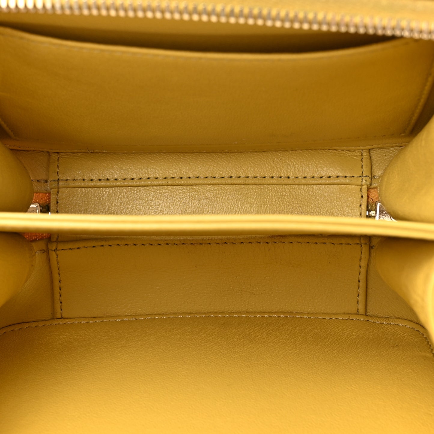 Caviar Quilted Small CC Filigree Vanity Case Yellow