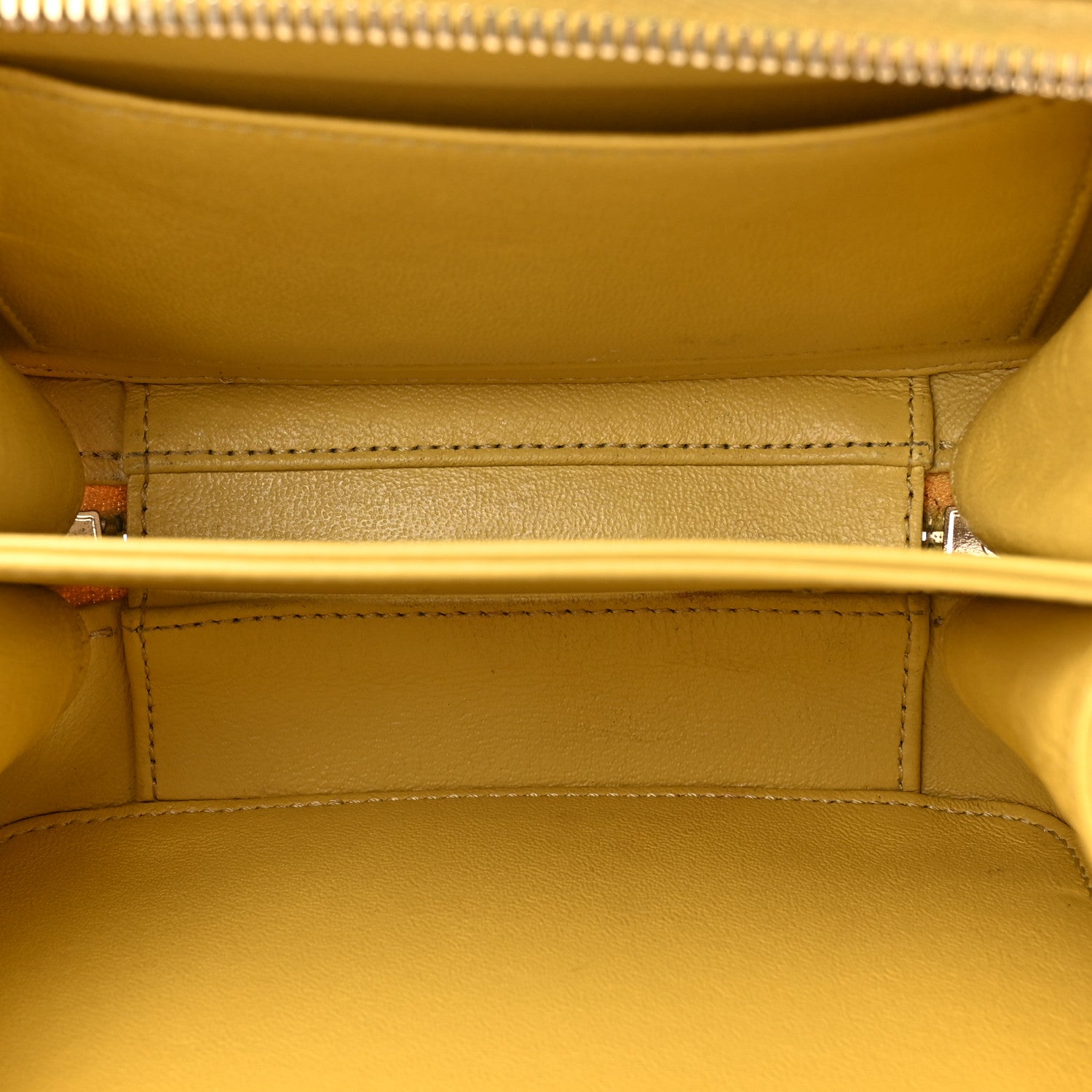 Chanel Caviar Quilted Small CC Filigree Vanity Case Yellow 5 of 14