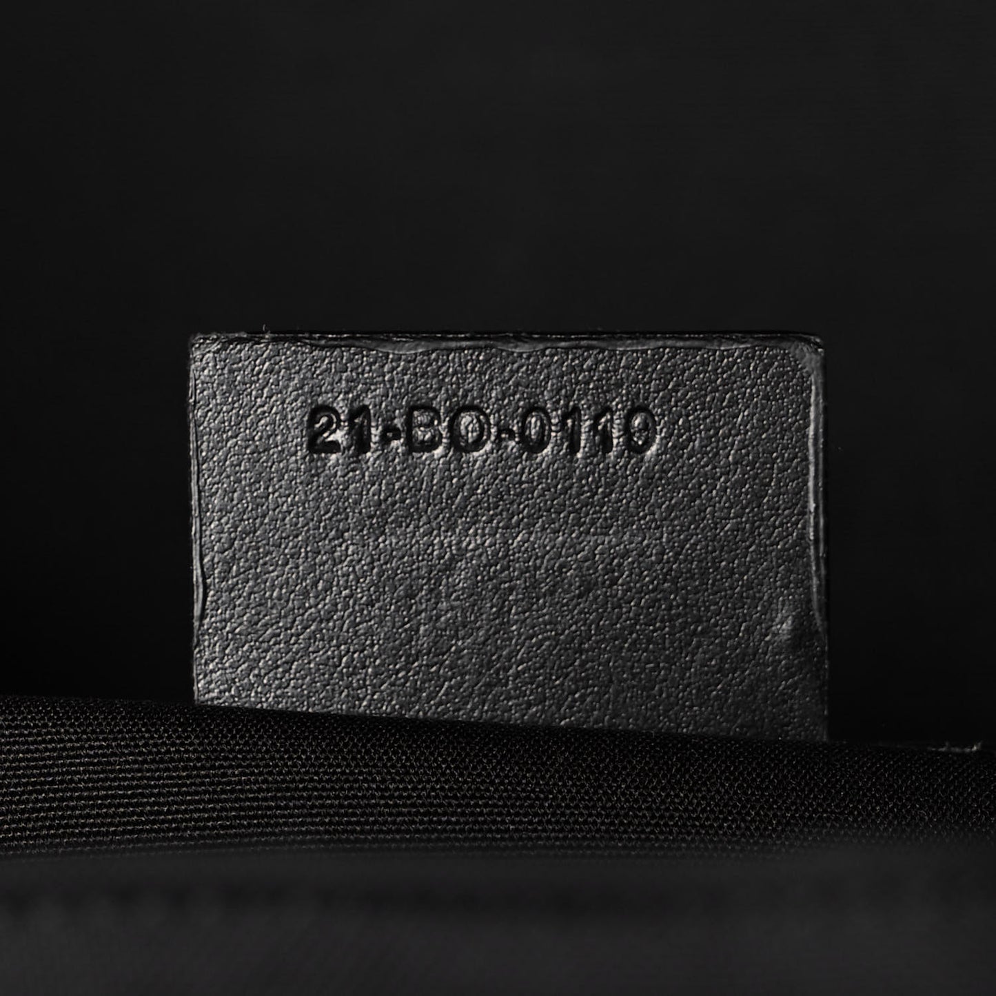 Calfskin Nylon Motion Backpack Black