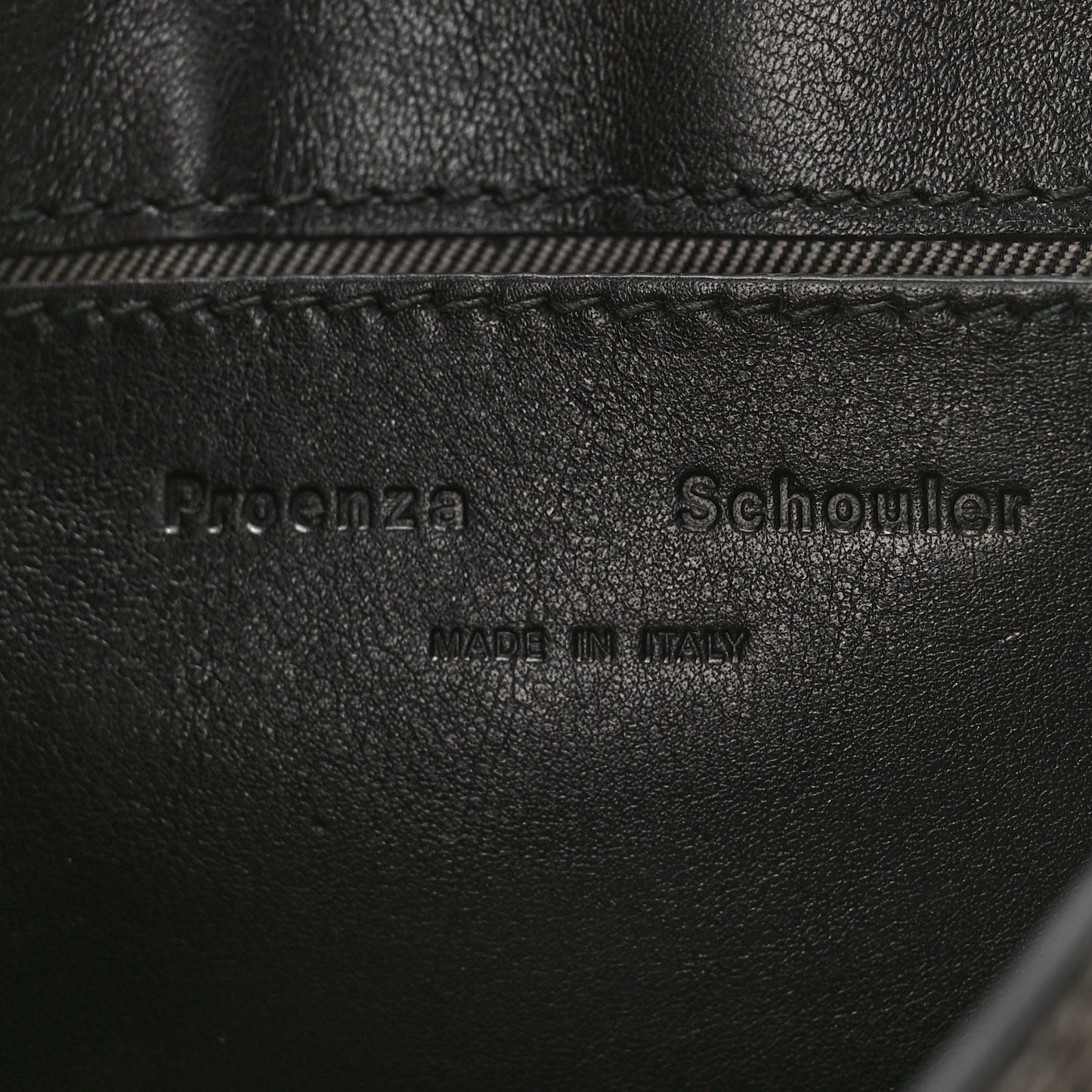 Metallic Paper Lambskin PS1 Mini Pouch Messenger Dark Silver