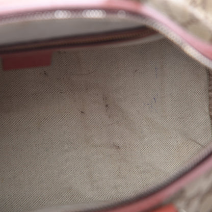 Gucci Monogram Medium Vintage Web Boston Pink 11 of 25