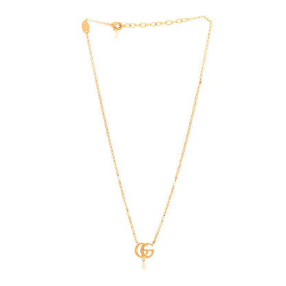 Gucci Pearl Double G Marmont Necklace Gold 3 of 5