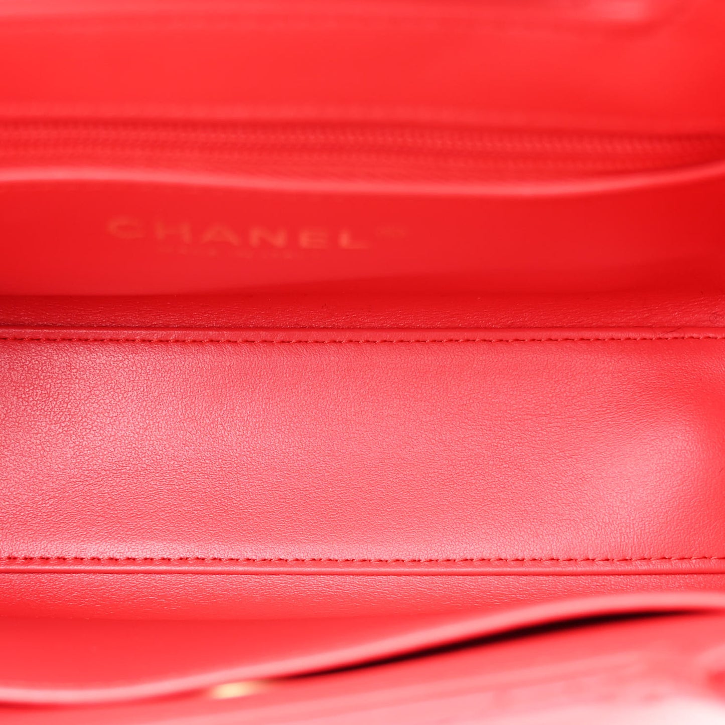 Shiny Aged Calfskin Quilted Nano Kelly Shopper Dark Red