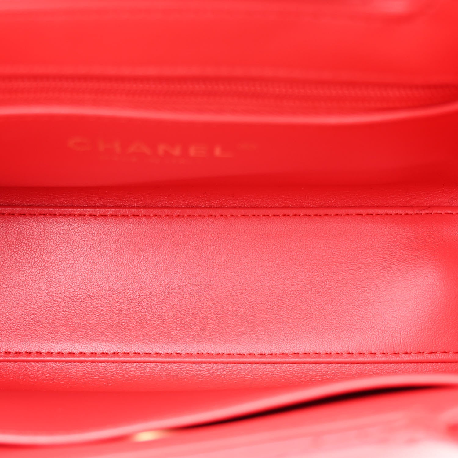 Chanel Shiny Aged Calfskin Quilted Nano Kelly Shopper Dark Red 5 of 11