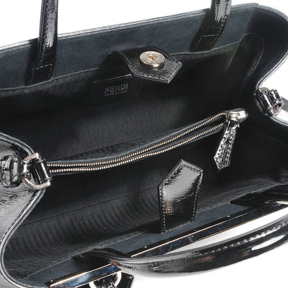 Fendi Vernice Petite 2Jours Tote Nero Black 5 of 10