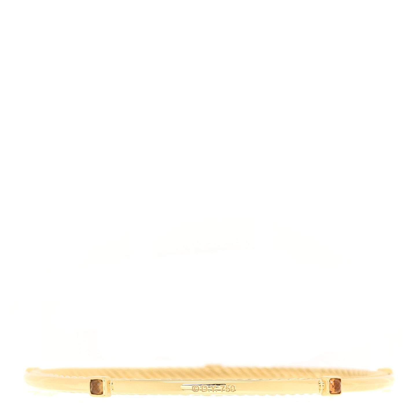 18K Yellow Gold Citrine Confetti Bangle Bracelet
